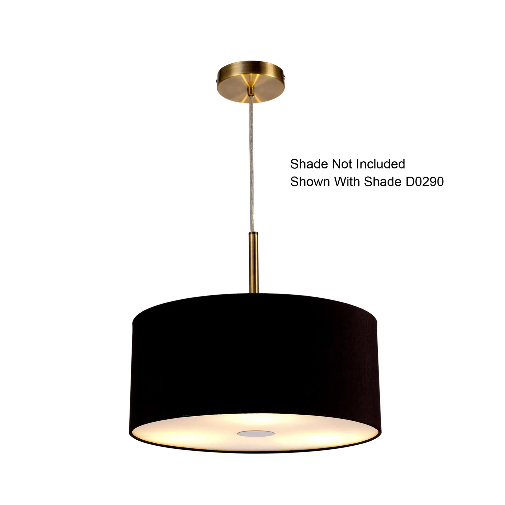 Baymont Pendant 3 Light Antique Brass D0340  Deco Baymont AB